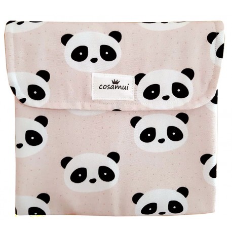 Cambiador plegable de viaje new panda rosa