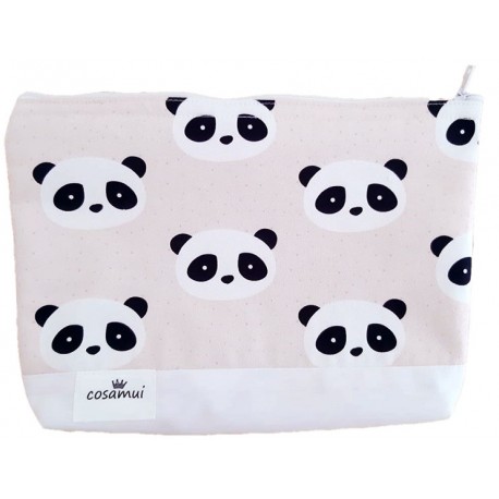 Neceser impermeable new panda rosa