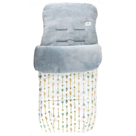 Saco universal silla paseo bebe flechas pastel