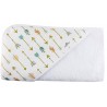 Toalla capa de baño recien nacido flechas pastel