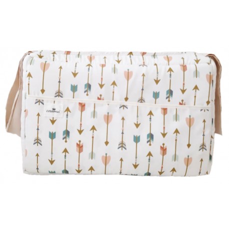 Bolso carrito o maternidad flechas pastel