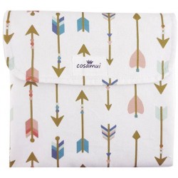 Cambiador plegable de viaje flechas pastel