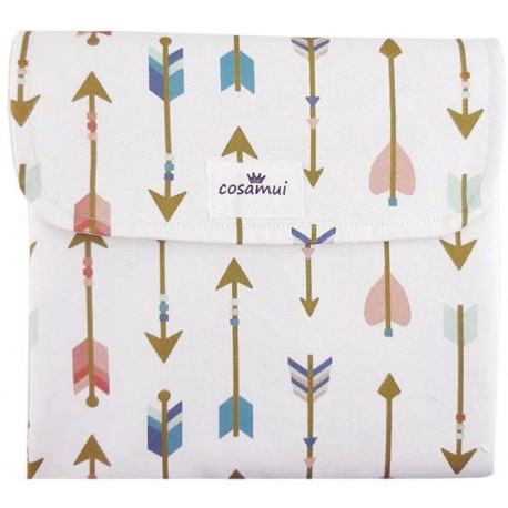 Cambiador plegable de viaje flechas pastel