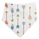 Bandana para bebé algodón flechas pastel
