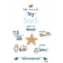 Laminas personalizada nacimiento estrella mar