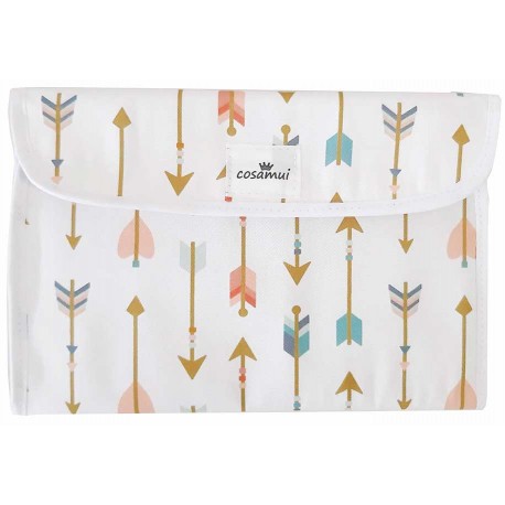 Portadocumentos bebé impermeable flechas pastel