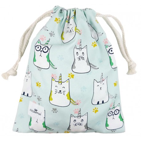 bolsa o mochila infantil o adulto colegio cat unicorn