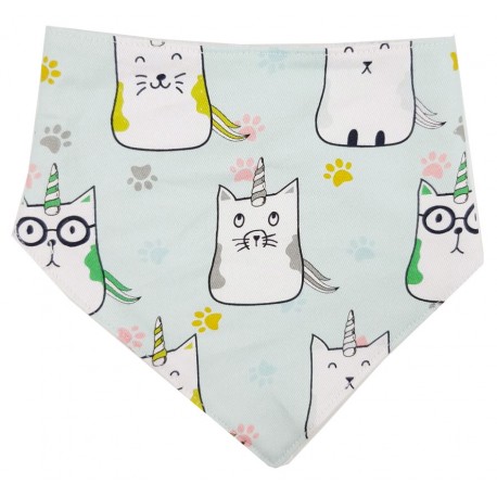 Bandana para bebé algodón cat unicorn