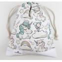 bolsa merienda colegio niño niña unicorni
