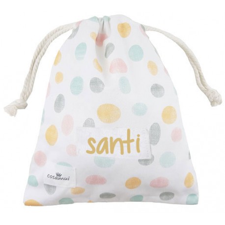 bolsa merienda colegio niño niña confeti