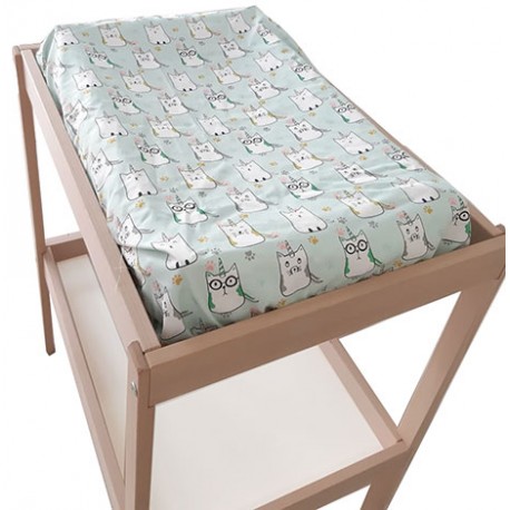 Funda cambiador bebe 80x50 cat unicorn