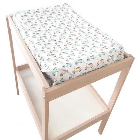 Funda cambiador bebe 80x50 vespa