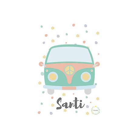 Laminas personalizada bebe furgo