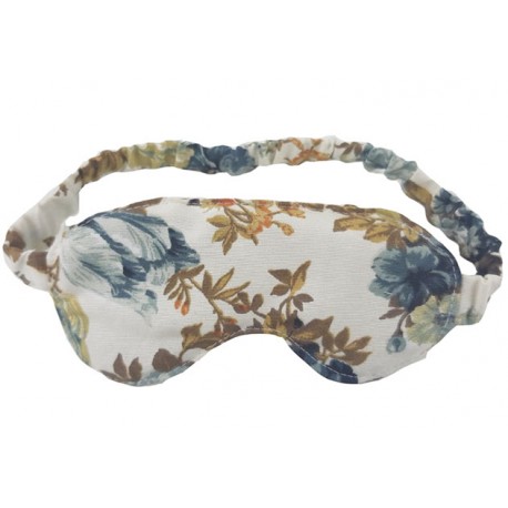 Antifaz para dormir flor azul