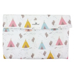 Portadocumentos bebé tipis y cactus