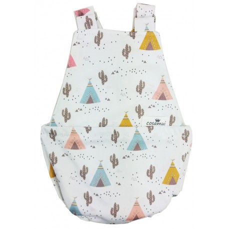 Peto espalda cerrada cactus y tipis