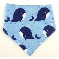 Bandana para bebé whale