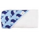 Toalla capa de baño bebé whale