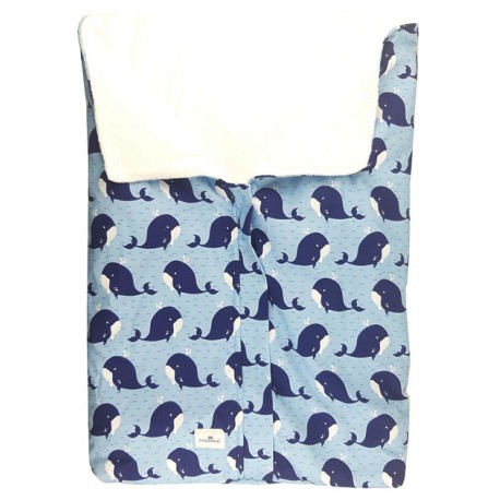 Arrullo o saco capazo bebe whale