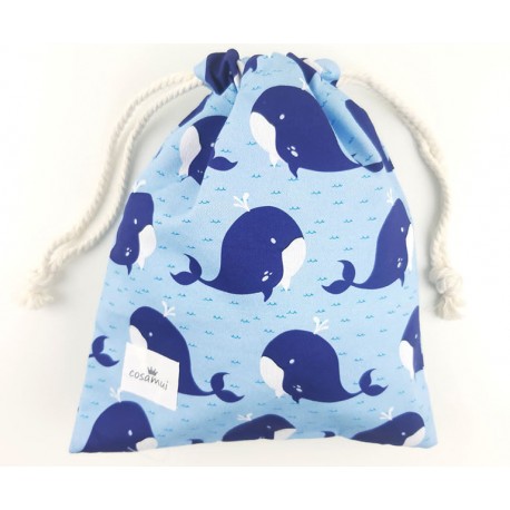 bolsa merienda colegio niño whale