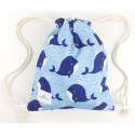 bolsa o mochila infantil o adulto colegio whale