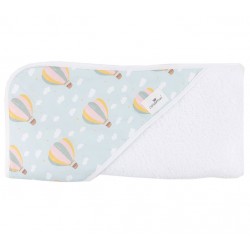 Toalla capa de baño bebé globos aeroestátiicos