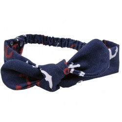 turbante bebé anclas