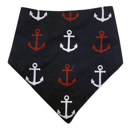 Bandana para bebé anclas