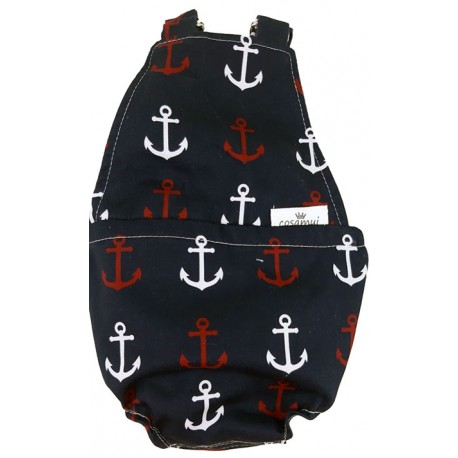 Peto bebé niño espalda abierta anclas