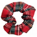 Coletero scrunchie mujer escoces rojo