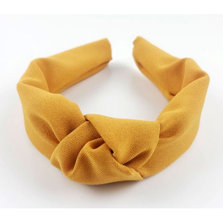Diadema mujer color mostaza