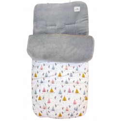 Saco invierno paseo bebé cactus y tipis