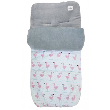 Saco sillita invierno bebé flamenco