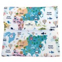 Cambiador plegable impermeable viaje mapamundi animal