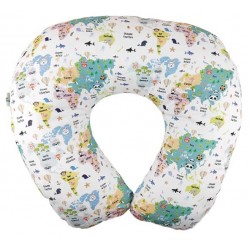 Cojín de lactancia mapamundi animal