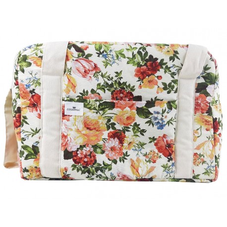 Bolso multiusos rosas blancas 