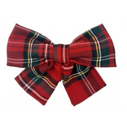 Maxi lazo mujer escocés rojo 