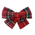 Maxi lazo mujer escocés rojo 