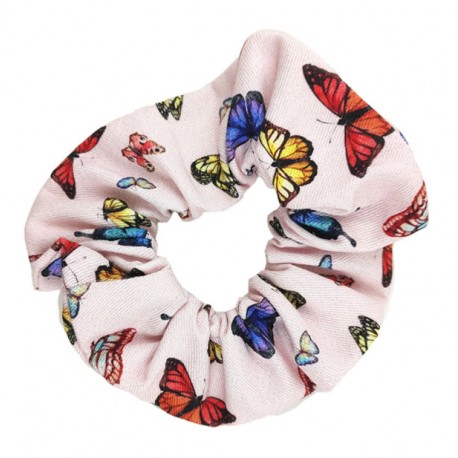 Coletero scrunchie mujer mariposas