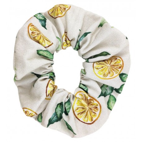 Coletero scrunchie mujer limones