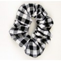 Coletero scrunchie mujer vichy negro 