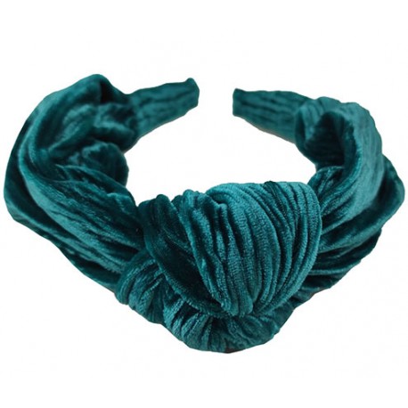 Diadema mujer terciopelo verde