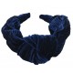 Diadema mujer terciopelo azul