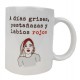Taza mujer personalizada frase dia gris