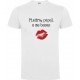 Camiseta mujer piedra papel beso