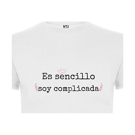 Camiseta mujer complicada