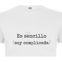 Camiseta mujer complicada
