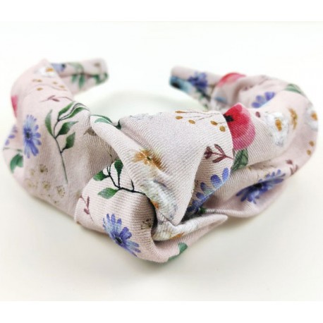 Diadema mujer margarita azul