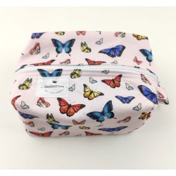 Neceser maquillaje mujer mariposa