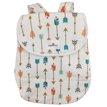Mochila infantil flechas pastel